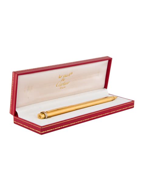 cartier godrons decor ballpoint pen replica|must de cartier pens.